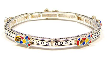 Stackable Autism Ribbons All Around Bracelet