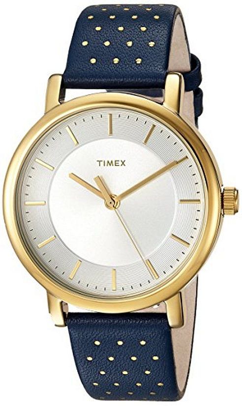 Women's Timex Originals Navy Blue Leather Band Watch TW2R27600 TW2R276009J
